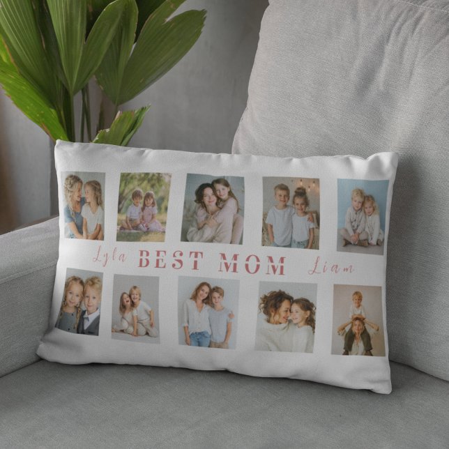 Personalized Best Mom Pillow | Custom Photos (Creator Uploaded)