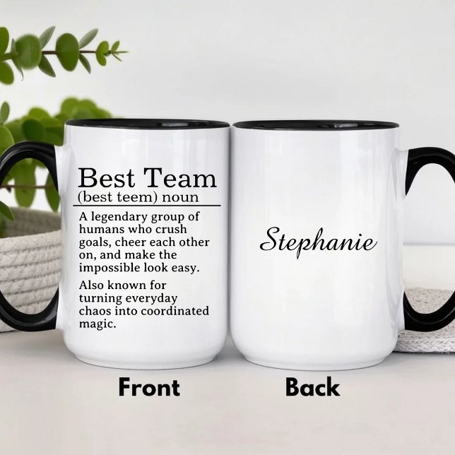 Personalized Best Team Definition Mug (Creator Uploaded)