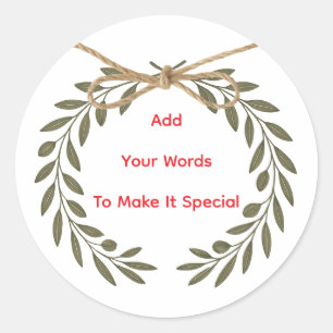 Personalized “Best Wishes” Stickers