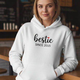 Personalized Besties Hoodie BFF Date Shirt