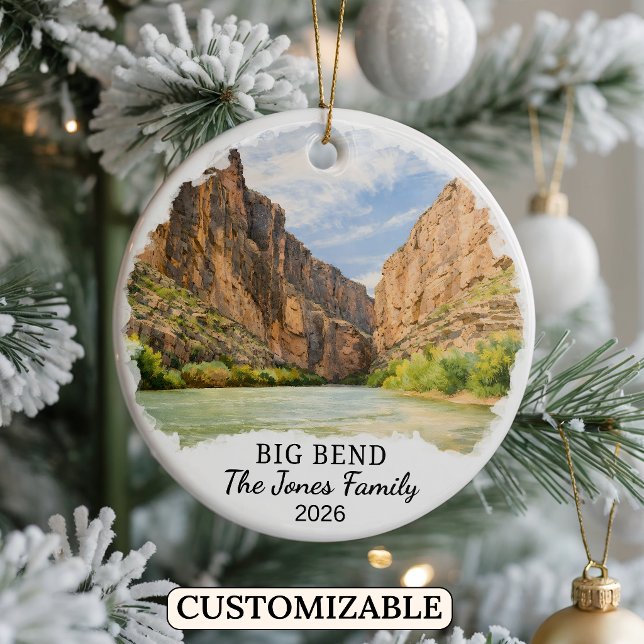 Personalized Big Bend National Park Ornament Texas (Creator Uploaded)