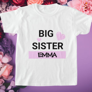 Personalized Big Sister Love  T-Shirt