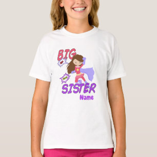 Personalized big sister superhero t-shirt