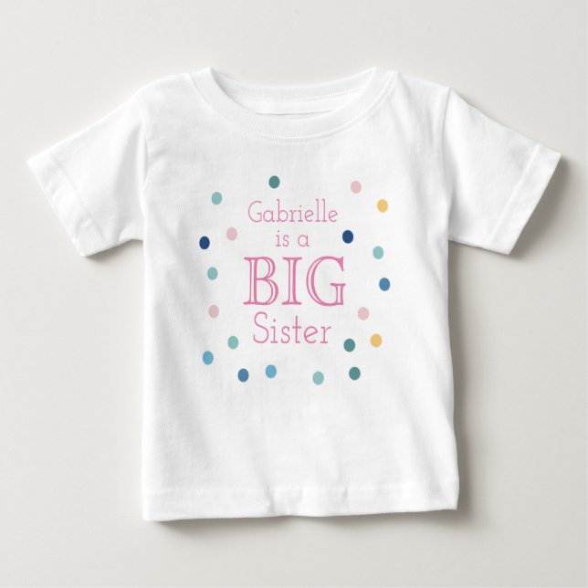 PERSONALIZED BIG SISTER t-shirt (Front)