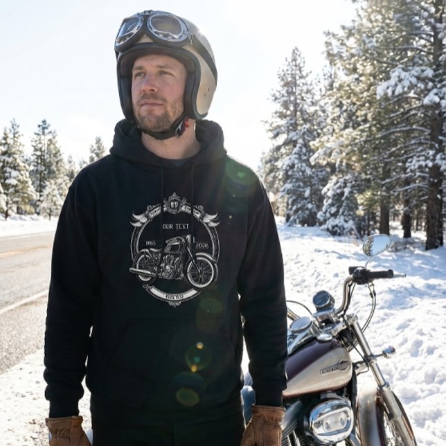 Personalized Biker Christmas Winter Hoodie (Creator Uploaded)