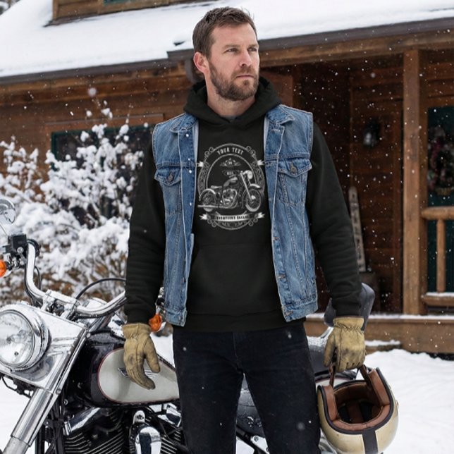 Personalized Biker Winter Hoodie Gift (Creator Uploaded)