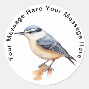 Personalized Bird Stickers Chestnut vented Thatch
