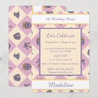 Personalized Birthday Academy Wizard School Pink