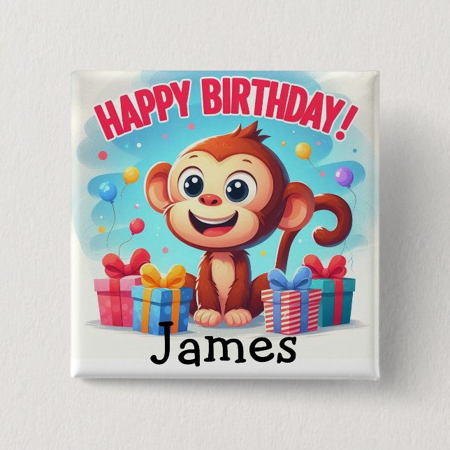 Personalized Birthday badge  (Front)