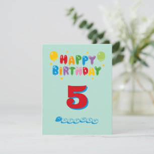 Personalized Birthday Balloon Card
