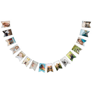personalized birthday bunting with photos bunting 