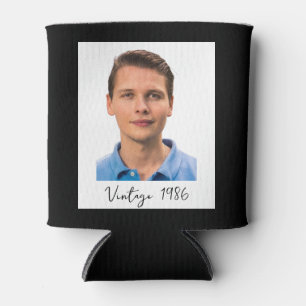 Personalized Birthday Can cooler. Vintage 1986 Pho Cooler