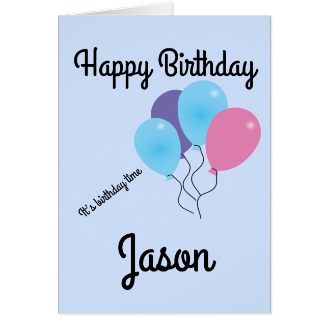 Personalized Birthday Card (Front)
