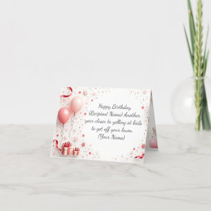 Personalized Birthday Card - Custom Name