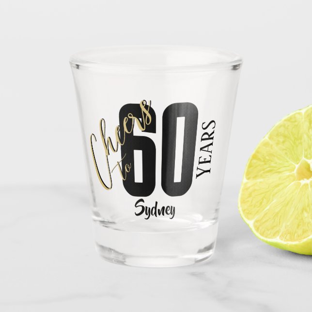 Personalized Birthday Celebration  Shot Glass (Front)