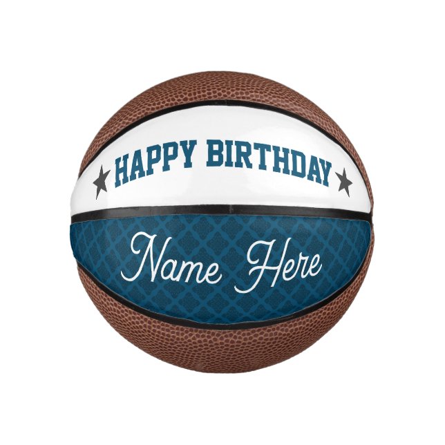 PERSONALIZED BIRTHDAY MINI BASKETBALL (Front)