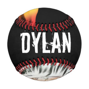 Personalized black baseball heat