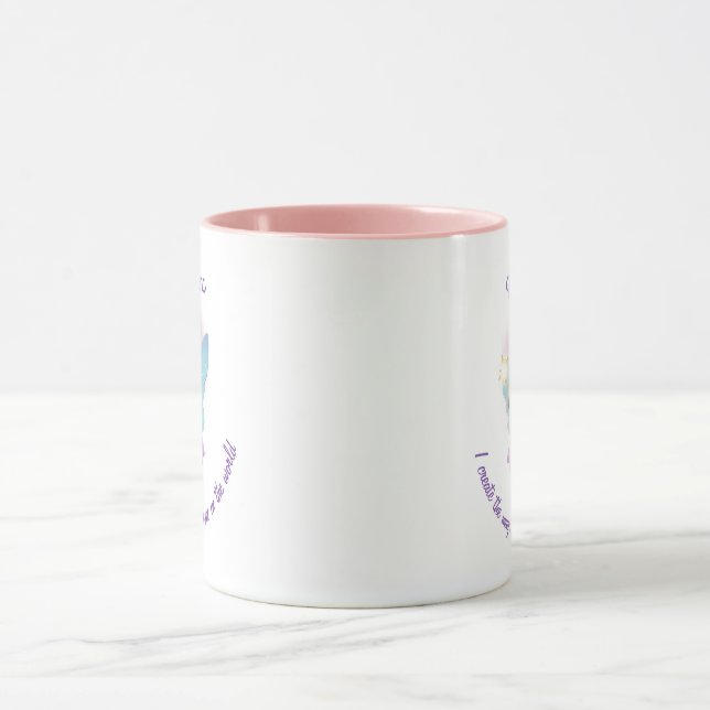 Personalized Black Fairy Girl Mug (Center)