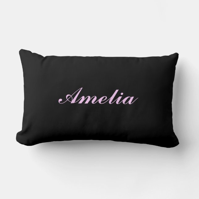 Personalized Black Pillow (Front)