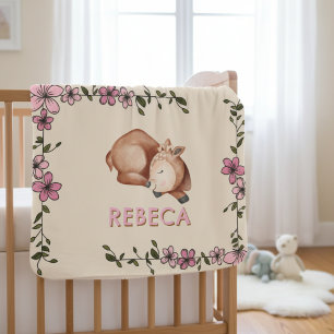 Personalized Blanket with Roe Deer