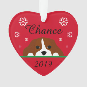 Personalized Blenheim Cavalier King Charles Ornament