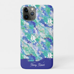 Personalized Blue Agate Natural Stone Case-Mate iPhone Case