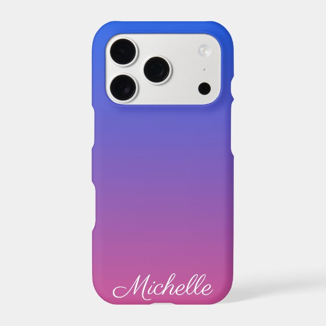 Personalized blue and pink ombre gradient (Back)
