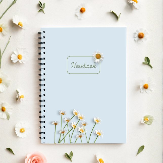 Personalized Blue Daisy Notebook (Creator Uploaded)