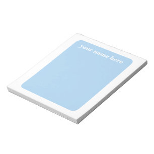 Personalized Blue Notepad 