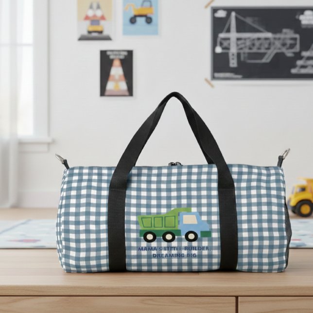 Personalized Blue Vichy Duffel Bag for Toddlers  (Creator Uploaded)