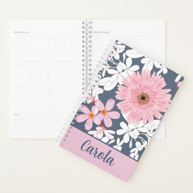 Personalized Blush Floral Planner (Display)