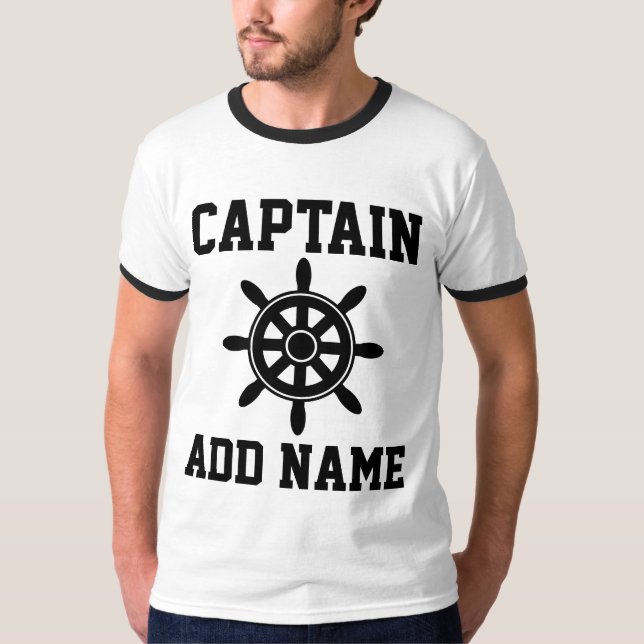 PERSONALIZED BOAT CAPTAIN T-Shirts (Front)