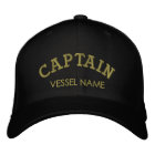 Personalized Boat Name Captain Hat