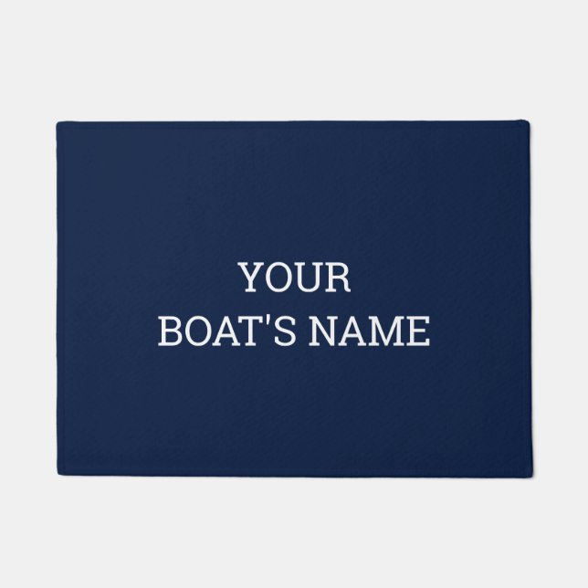 Personalized Boat Name Dock Mat (Front)