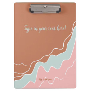 personalized Bohemian Modern custom gift  Clipboard