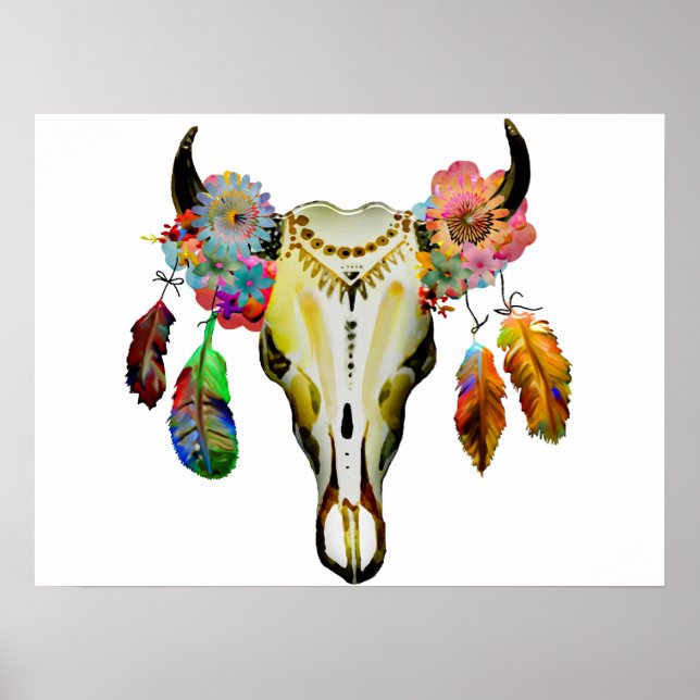 Personalized Boho Christmas Poster (Front)