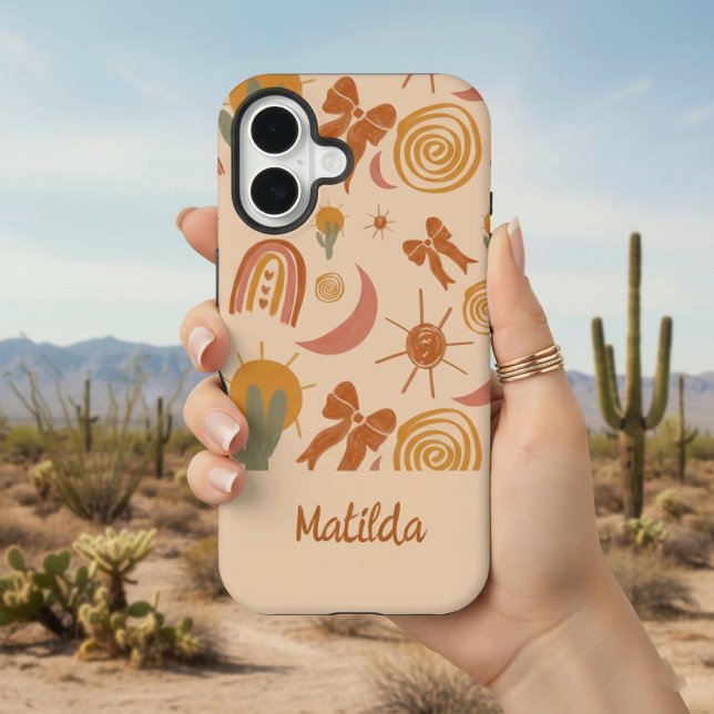 Personalized Boho Desert Sun Pattern Phone Case (Creator Uploaded)