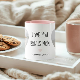Personalized Bonus Mom Photo Love You Bonus Mom Mug