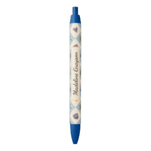 Personalized Book Girl Wizard School Academy Blue Black Ink Pen