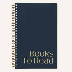 Personalized "Books To Read" Reading Journal