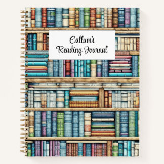 Personalized Bookshelf Reading Journal