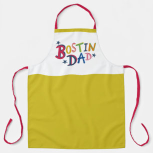 Personalized Bostin Dad Black Country Apron