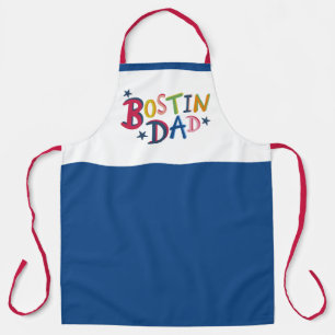 Personalized Bostin Dad Black Country Apron
