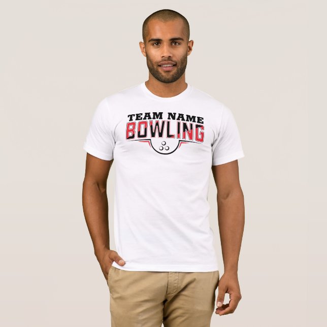 Personalized Bowling Team T-Shirt (Front Full)