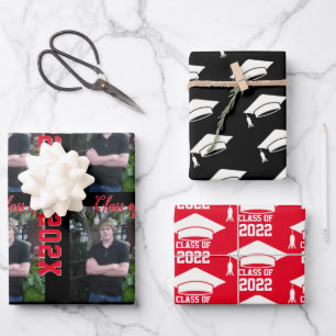 Personalized Boys Graduation  Wrapping Paper Sheet