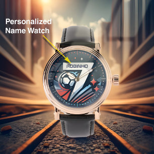 Personalized Boys soccer watch, Number 7 Watch