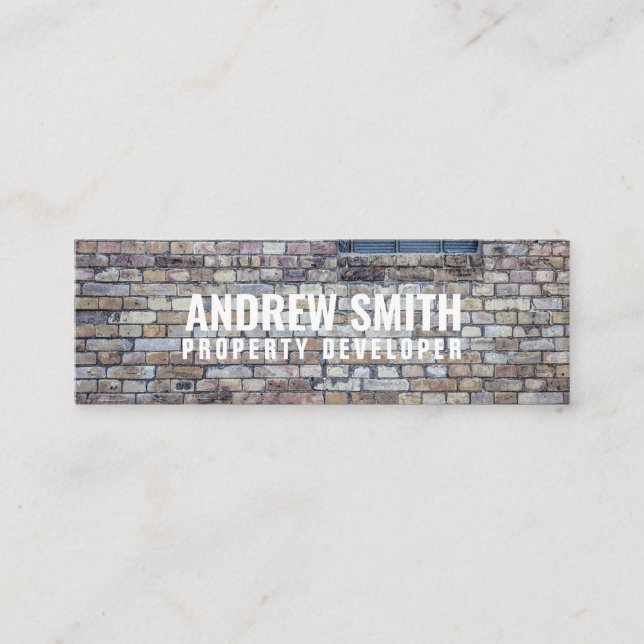 Personalized "Brick Housing" Instagram Mini Business Card (Front)