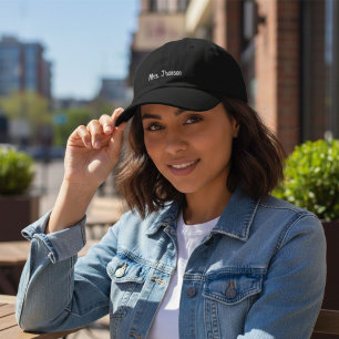 Personalized Bride Honeymoon Gift, Custom Mrs  Embroidered Hat