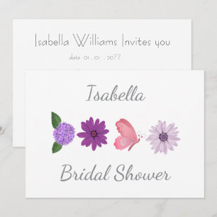 Personalized Bride To Be, Custom Name Hen Party Invitation