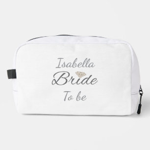 Personalized Bride To Be Elegant Bridal Party Dopp Kit
